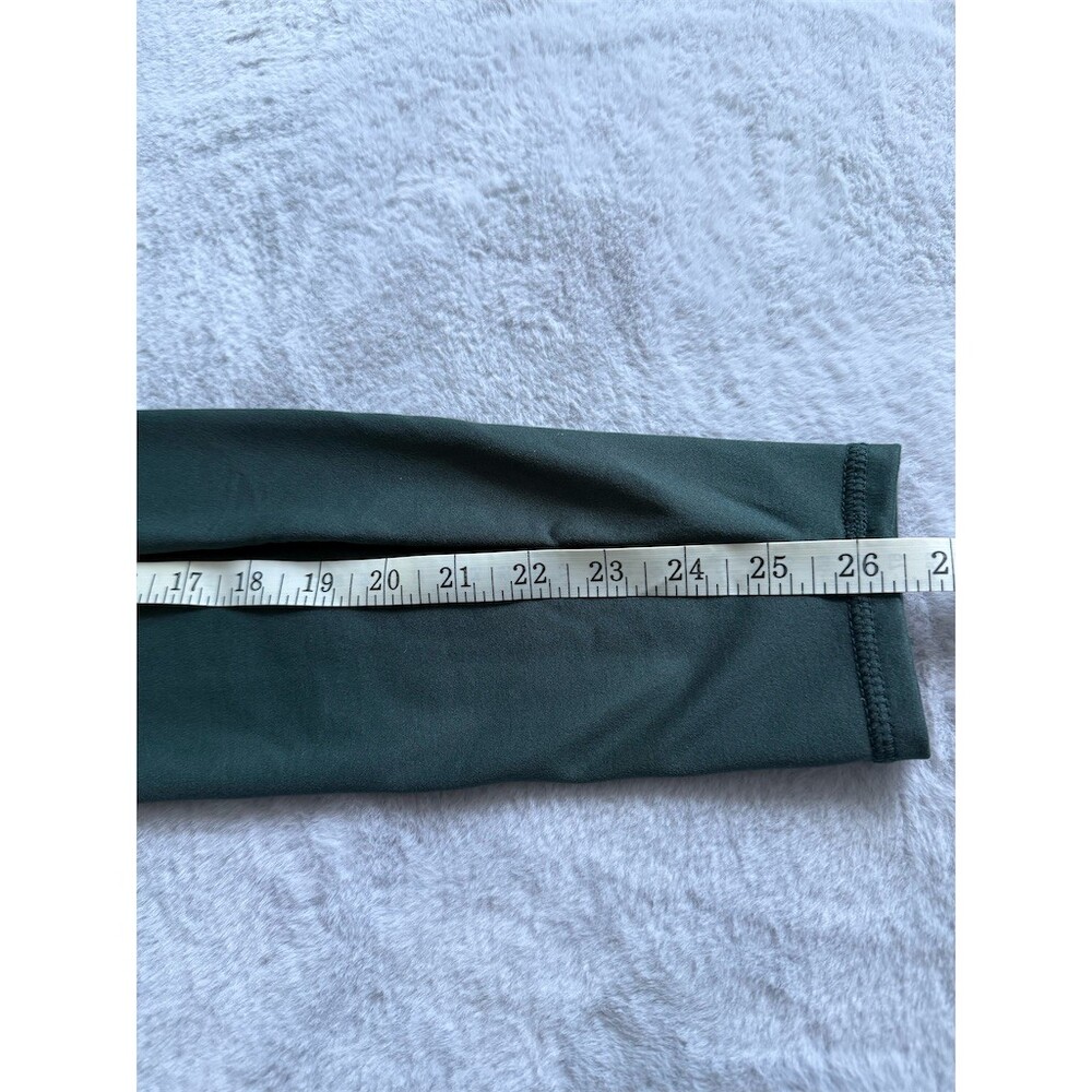 Grace & Lace Leggings Womens Size M Dark Green High Rise Pocket Yoga Ankle - Picture 4 of 4